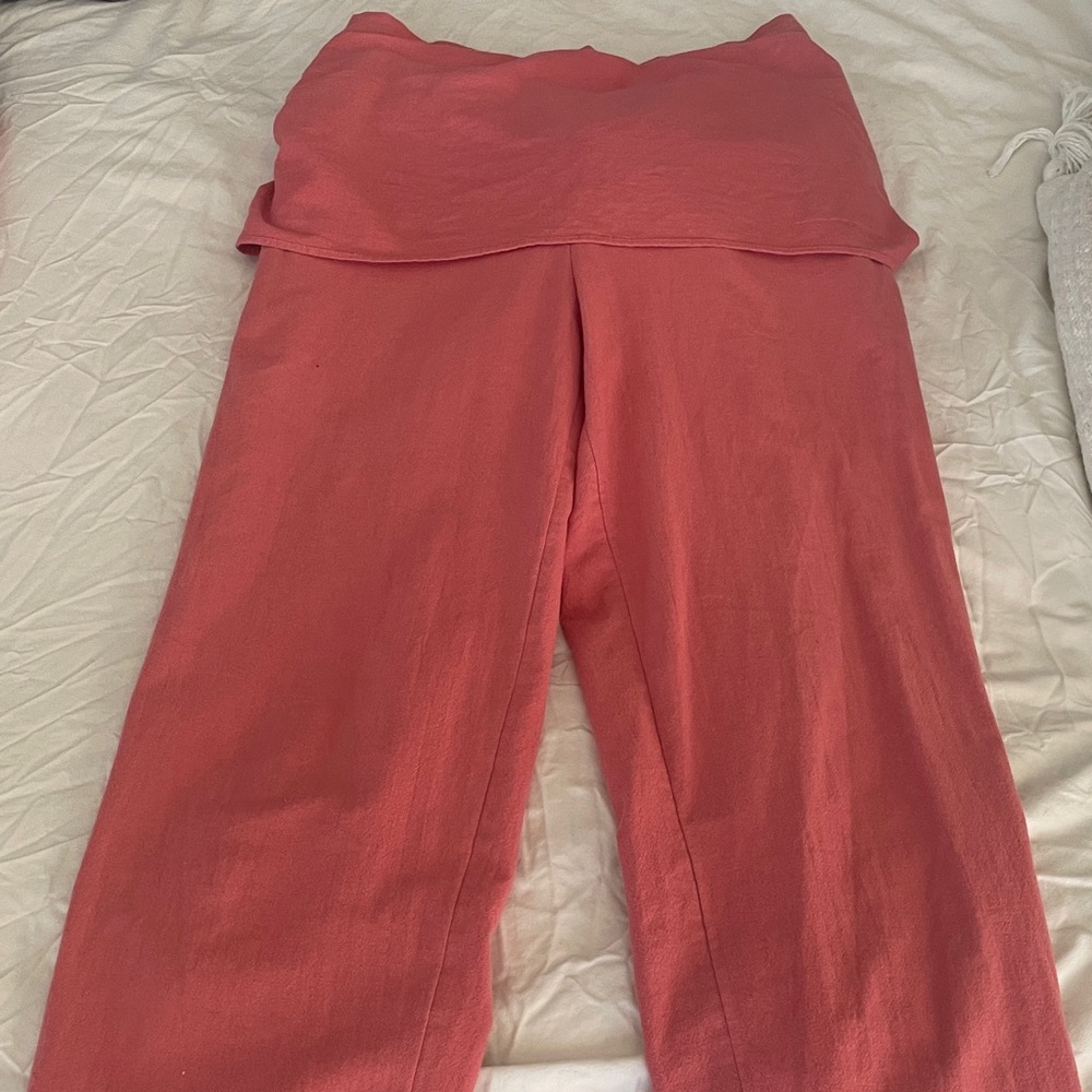 Free People Pink Wide Leg Pants
